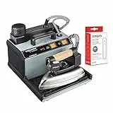 Polti Vaporella 2H Pro Kalstop, Ferro da Stiro a Vapore con Caldaia, Tappo di Sicurezza, 3 Bar, 20 Fiale di Kalstop Incluse, Grigio/Nero