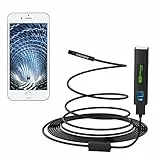 pancellent Wireless Snake Camera WiFi Inspection Camera 1200P HD Endoscopio con 8 LED Luce Rigida periscopio Cavo per iPhone Android Smartphone Tavolo iPad PC (16.5FT, Ultima Versione)