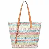 Pomelo Best Borse Tote Donna, Grandi Borsa a Mano Donna PU Pelle - Borse in pelle Zip (12.6in*16.53in)*13in*4.3in - Borsa a Tracolla da Donna Adatto per Ufficio, Scuola, Shopping