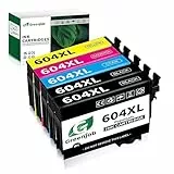 Greenjob 604XL Compatibili per Epson 604 XL Multipack per Expression Home XP-2200 XP-2205 XP-3200 XP-3205 XP-4200 XP-4205 Workforce WF-2910 WF-2930 WF-2935 WF-2950 (5 Pezzi)