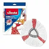 Vileda Turbo 2in1 fiocco ricambio, confezione da 1, adatto ai sistemi Turbo e Turbo Smart,+20% raccolta di sporco,per tutti i tipi di pavimento,Rimuove oltre il 99% di batteri e virus* solo con acqua