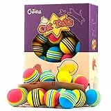 Chiwava 45 Pezzi 4,2 cm Giochi Gatto Palle Giocattoli per Gatti Schiuma Color Arcobaleno Palla Giochi interattivi per Gatto Gattini Colori Assortiti