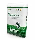 Bottos, Concime Fertilizzante granulare per tappeti erbosi Sprint N 25kg, Azoto a cessione programmata per l'immediato effetto di rinverdimento
