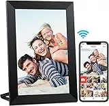 AEEZO WiFi Cornice Foto Digitale da 10.1 pollici con IPS Display Touch screen Smart Cornice foto Cornice digitale condividi Foto e Video istantaneamente tramite App (Nero)
