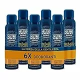 6x Neutro Roberts Deodorante Spray Uomo Asciutto Zero Alcol Anti Sudore Efficace 48h Essenza Mediterranea - 6 Flaconi da 150ml ognuno