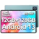 TECLAST M50 Android-13-Tablet 12GB RAM+128GB ROM(TF 1TB) Tablet 10.1 Pollici, 4G LTE/SIM+5G WiFi, T606 Octa-Core 2GHz CPU, BT5/Camera 13MP/Widevine L1/6000mAh/GPS/OTG/Type-C/Headphone Jack/Metal-2023