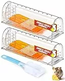 TAKRINK Trappole per Topi Umane 2-Pack Riutilizzabili per Catturare e Rilasciare, Senza Uccidere, per Piccoli Roditori, Arvicole, Criceti e Talpe, Adatte per Casa Hotel Giardino Garage