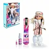 Nancy - Snow Fashion, un giorno sulla neve, Bambola sciatrice con snowboard e outfit silver glam, con accessori invernali, per ragazzi e ragazze dai 3 anni, Famosa (700017338)