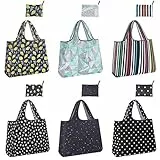 Philorn 6 XL Borse riutilizzabili per la Spesa, 58 x 68 cm Pieghevoli Sacchetti Lavabili Borsa Spesa Portatile Doppio Strato Manici Larghi con 2 Sacchetti 20 kg (Multicolore)