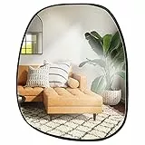 Mirrorize Specchio da parete irregolare, specchio da parete asimmetrico, moderno specchio da parete astratto decorazione per soggiorno bagno camera da letto ingresso 50 'x 64'