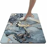 SXHEYUY Tappetino da Bagno in Farina fossile, Super Assorbente, in Gomma, Antiscivolo, Lavabile ad Asciugatura Rapida, per lavandino,A,60x90cm