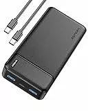 Asperx Power Bank 20000mAh, 22,5 W, Ingresso e uscita USB C, Ricarica rapida PD 20 W QC3.0, Caricabatterie portatile per telefono cellulare, Powerbank sottile ma potente per iPhone Samsung Xiaomi