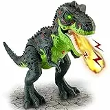 HYAKIDS T-Rex Dinosauri Giocattolo con Acqua Spray, Giochi Dinosauri 3 4 5 6 Anni, Dinosauro che Cammina, Luci e Suoni, Tyrannosaurus Rex, Dinosauri Gigante Regalo per Bambini