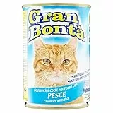 Gran Bontà - Alimento completo per gatti, Bocconi cotti nel forno con Pesce - 24 pezzi da 400 g [9600 g]