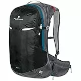 Ferrino zaino zephyr 22+3 25 litri 78512 NCC colore nero ideale per trekking coprizaino incluso schienale traspirante porta bastoncini leggero e capiente 25