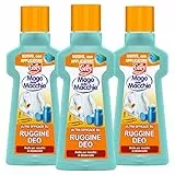 Grey Mago delle Macchie Smacchiatore Tessuti Liquido con Applicatore per Macchie di Ruggine e Deodorante Azione Rapida - 3 Flaconi da 50ml