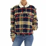 Levi's Trucker Wool Giacca, Plaid in Lana, S Donna