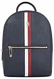 Tommy Hilfiger TH Emblem Zaino Corp, Zaini Donna, Blu Spaziale, One Size