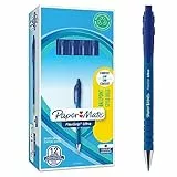 Paper Mate Flexgrip Ultra Penna a Sfera a Scatto, Punta Media (1 mm), Blu, Confezione da 12