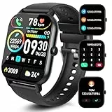 Aptkdoe Smartwatch Uomo Donna, 1,85' HD Schermo Tattile Orologio Smartwatch con Contapassi/Cardiofrequenzimetro/Sonno, Smart Watch con 112 Modalità Sportive, Impermeabile IP68, per Android iOS
