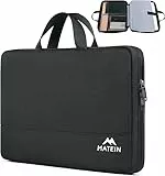 MATEIN Custodia Borsa Porta PC 15 15,6 Pollici, Impermeabile Custodia Computer Portatili Custodie Morbide Cover per PC Portatili Notebook, Laptop Sleeve Case per HP Dell Lenovo ASUS Acer, Nero