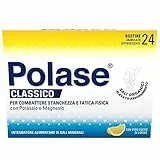 Polase Classico, Integratore Alimentare di Magnesio e Potassio, Contro Stanchezza e Fatica Fisica, Caldo, Sali Minerali Organici, Gusto Limone, 24 Bustine