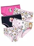 Disney Mutandine Bambina | Confezione da 5 Slip Frozen | Anna & Elsa Mutande per Bambini Multicolore - 3-4 Anni