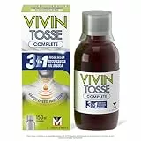 Vivin Tosse Complete - 150 ml. Sciroppo per mal di gola, tosse secca e tosse grassa a base di estratti vegetali. Protegge e promuove l'idratazione della mucosa faringea. Senza Glutine.