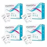 VISAVEN FORTE Trattamento Gambe Gonfie e Pesanti, Insufficienza Venosa, Capillari Rotti, Microcircolo, Drenante. Integratore Naturale con Diosmina, Centella asiatica e Vitamine. Ciclo Completo 4 Pack