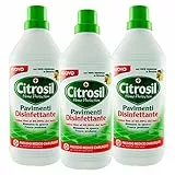 Citrosil Home Protection - Detergente Liquido Pulisci Pavimenti Disinfettante con Vere Essenze di Limone, 900 ml x 3 Flaconi