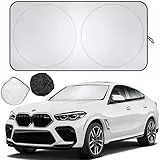Bomtop Parasole Parabrezza, Pieghevole, Portabile, Contro i Raggi 99.9% dei UV Protezione Adatto Varie Auto (160 * 85CM)