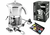 Bialetti Mokona Macchina da caffè espresso con sistema di funzionamento trivalente, 1,5 lt, colore: Argento