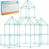 Kids Fort Building Kit, DIY Puzzle, Casa Giocattolo, 132pcs Giocattoli educativi, Fai da te Costruzione Castelli Tunnel, Giocare Tenda Regalo per Ragazzi, Ragazza Età 5 6 7 8 9, Interni & Esterni