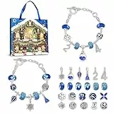 BNGXR Calendario Avvento 2023, Dell Avvento con Ciondoli Regali di Natale Braccialetti, Regalini Sorprese Calendario, DIY Calendario Dell'avvento Gioielli Dell Avvento di Natale per Bambini Ragazza