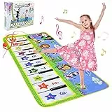 NEWSTYLE Tappeto Musicale Bambini,Tappeto Musicale per Bambini Tappeto Danza per Bambini Tappetino per Pianoforte Tappetino da Ballo,Tappeto Musicale Giochi Bambina 3 Anni,Regalo Bambini 135cm*59cm