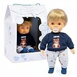 Cicciobello Elegance Una Collezione Unica Con Vestiti Classici Ed Eleganti Modello Con Felpa Blu Con Cucciolo, Per Bambini A Partire Dai 2 Anni, Ccbc3200, Giochi Preziosi