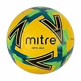 Mitre Pallone da calcio Impel Max, Giallo/Pitch Green/Verde fluorescente/Nero, 4