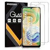 Phoona Vetro Temperato per Samsung Galaxy A04S/A04/A03S/A03, 2 Pezzi Pellicola Protettiva Protezione Dello Schermo per Samsung A04S, Durezza 9H, Anti Graffio, Anti-Impronte, Senza Bolle(6,5 pollici)