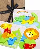 Jaques of London Puzzle di Animali in Legno per Bambini | Giocattoli in Legno per Bambini di 3 Anni | Giocattoli Montessori e Puzzle in Legno | dal 1795