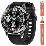 Blackview X1 Smartwatch Uomo Orologio Fitness Impermeabile 5ATM Smart Watch Cardiofrequenzimetro da Polso Contapassi Smartband Activity Tracker Cronometro per Android iOS (2 cinghie)