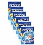 Vivident Fresh Blast Gomme da Masticare Senza Zucchero, Chewing Gum Ripieno Gusto Menta, Confezione Scorta da 12 Astucci