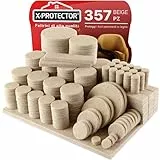Feltrini per gambe di mobili X-PROTECTOR 357 pezzi, Beige – Feltrini sedie migliori protezioni per pavimenti in legno – Feltrini per mobili pesanti proteggi il tuo pavimento in legno e laminato!