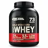 Optimum Nutrition Gold Standard 100% Whey Proteine in polvere per lo Sviluppo e il Recupero Muscolare con Glutammina e Aminoacidi BCAA Naturali, Gusto Doppio Cioccolato, 73 porzioni, 2,26 kg