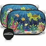 Tendine parasole auto bambini con ventosa 48x30cm - Tende da sole universali per esterno, accessori auto interni, protezione solare dai raggi UV