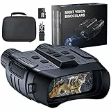 Visione Notturna, TKWSER Binocolo Visione Notturna 1080P 3' TFT LCD 5X Digitale Zoom 7-LIVELLI Infrarossi Vista 300M Visore Notturno al 100% Buio per la Caccia Con 32GB per HD Foto & Video
