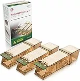 Gardigo® Set di 3 Trappole per Topi | Cattura i Roditori Vivi, Senza Ucciderli | Sicure per Bambini e Animali Domestici | Trappole per Topi Riutilizzabili e Igieniche | Per Uso Interno e Esterno