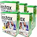 Fujifilm Instax Wide-Set di 5 confezioni da 20 confezioni da 100 foto formato larghezza) per Fuji Instax 210 200 100 300 Instant Camera Photo