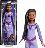 Disney Wish - Asha di Rosas, Bambola snodata con Capelli Intrecciati, Abito, Scarpe e Accessori Rimovibili, Look Ispirato al Film, Giocattolo per Bambini, 3+ Anni, HPX23
