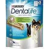 PURINA Dentalife Cane Snack per l'Igiene Orale, Taglia Medium, 6 Confezioni da 5 Sticks Ciascuna, per un Totale di 30 Sticks
