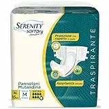 Serenity Soft Dry - Sensitive Be Free Pannoloni Mutandina Taglia M, 15pannoloni